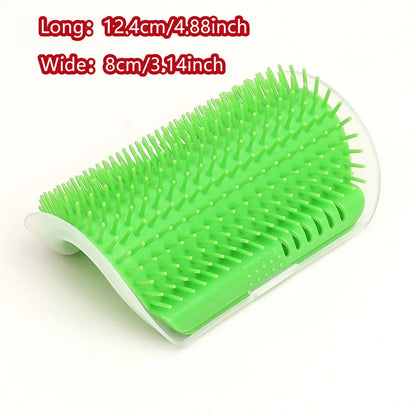 Cat Self Groomer With Catnip Cats Wall Corner Massage Comb Brush
