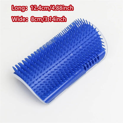 Cat Self Groomer With Catnip Cats Wall Corner Massage Comb Brush